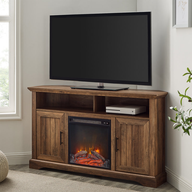 Steelside™ Yolanda TV Stand for TVs up to 60" with Fireplace Included